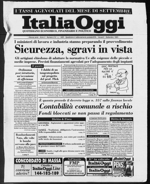 Italia oggi : quotidiano di economia finanza e politica